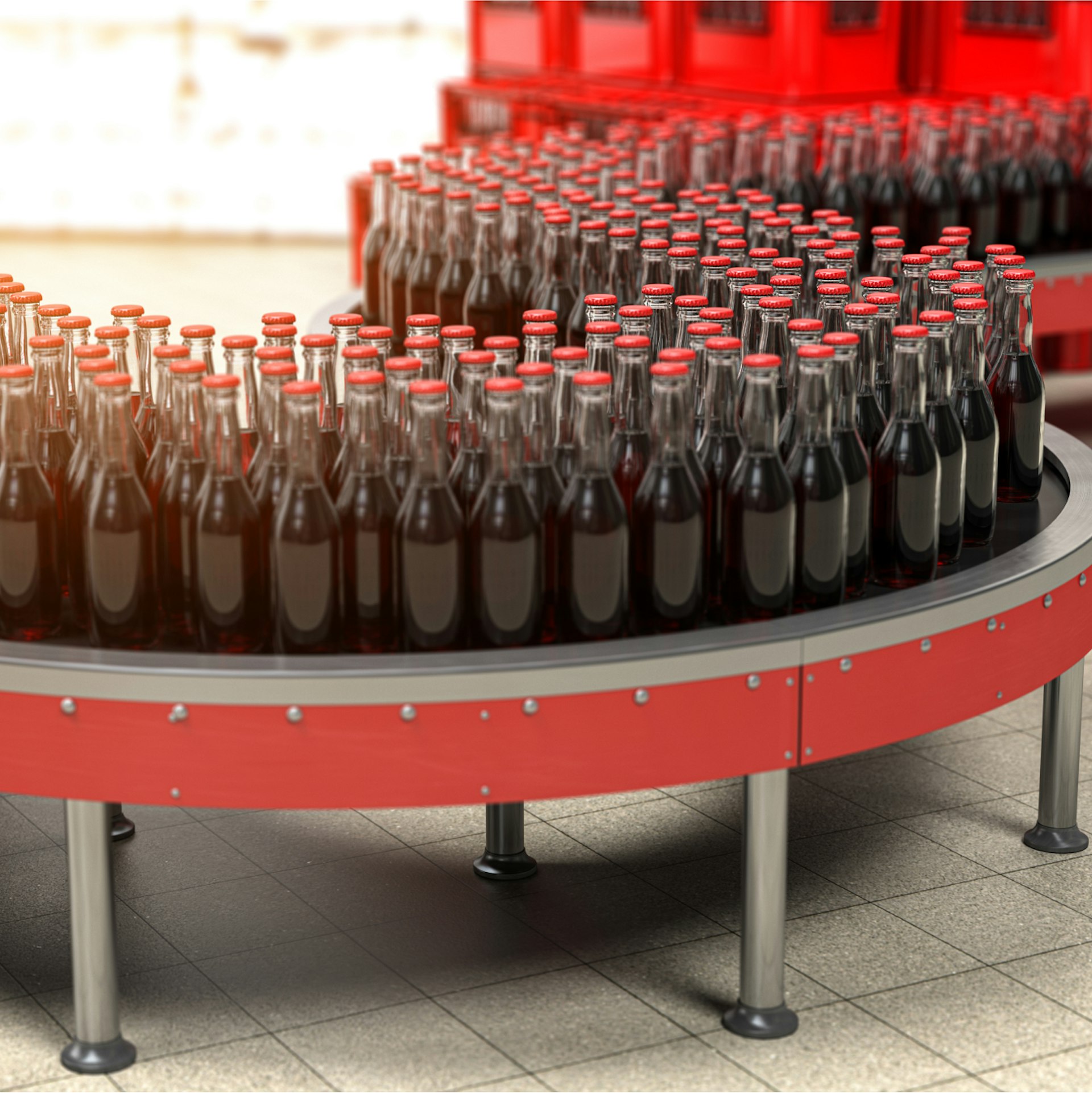 Linea di produzione di Coca Cola